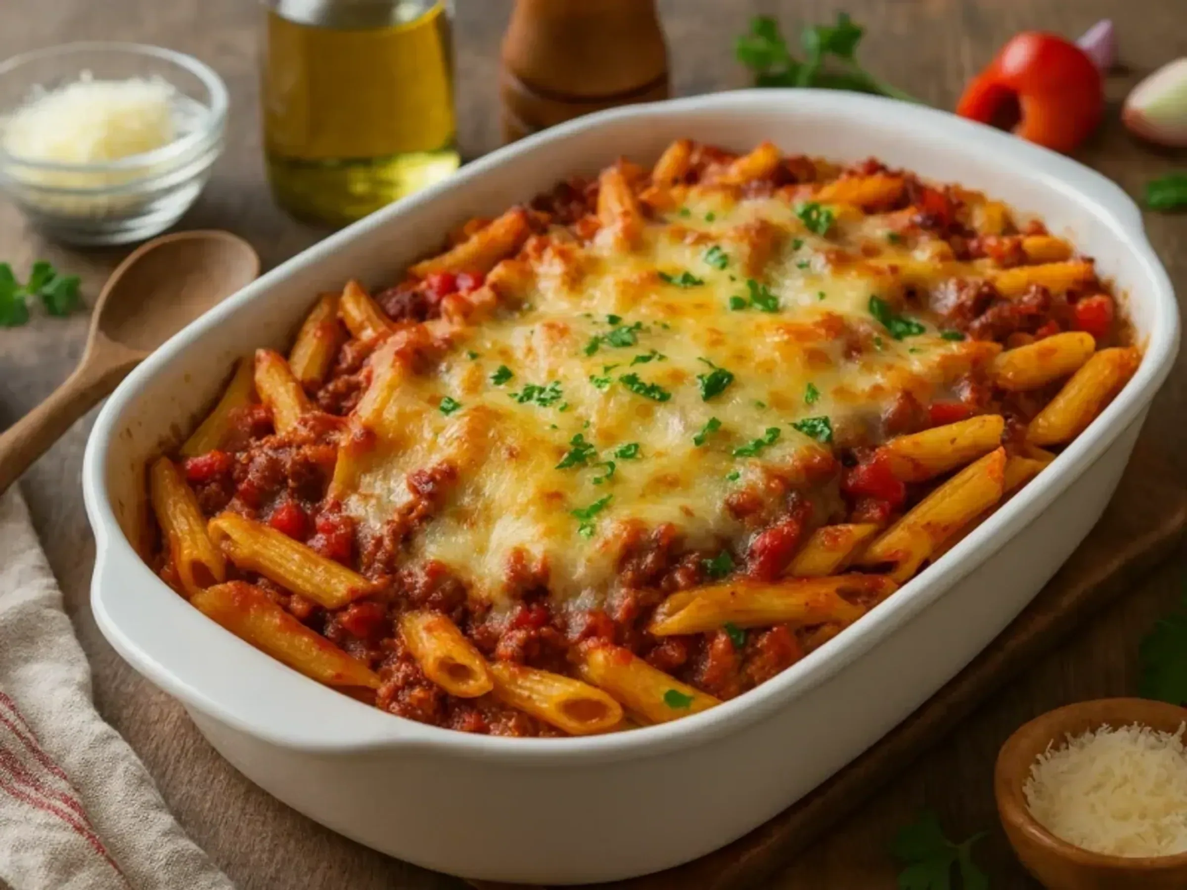 Nudelauflauf mit Hackfleisch