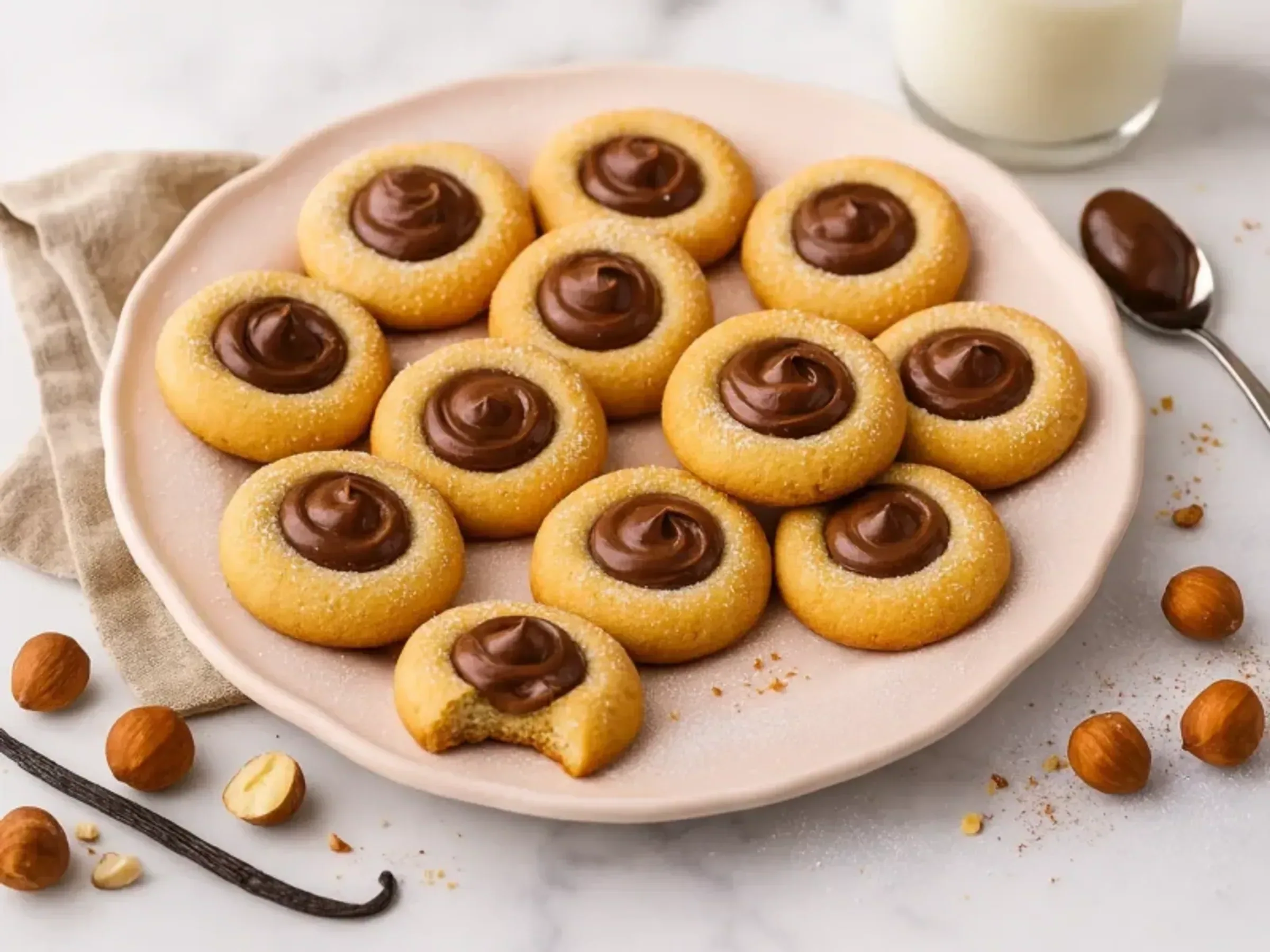 Nutella‑Plätzchen