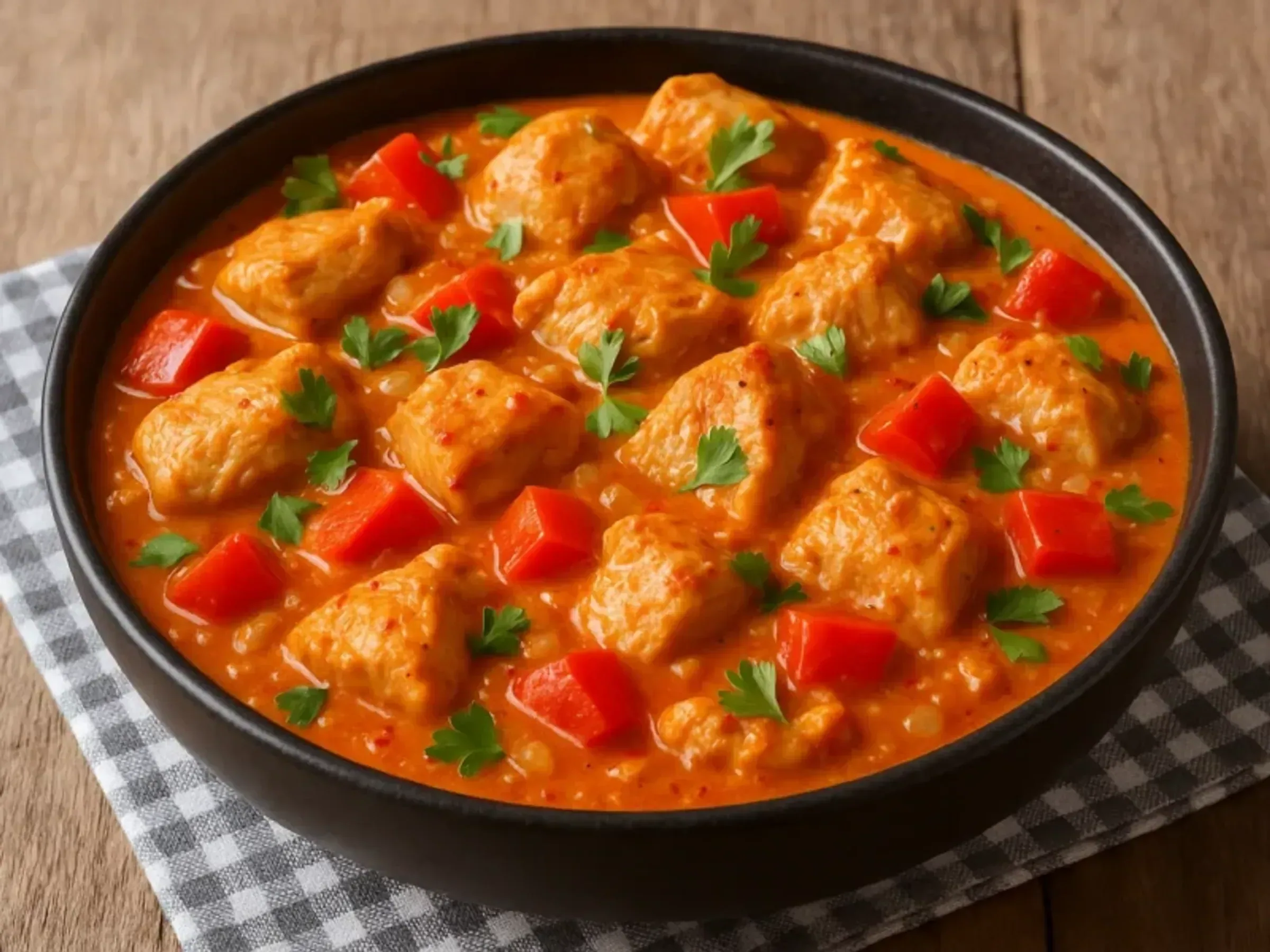 Paprika-Sahne-Hähnchen