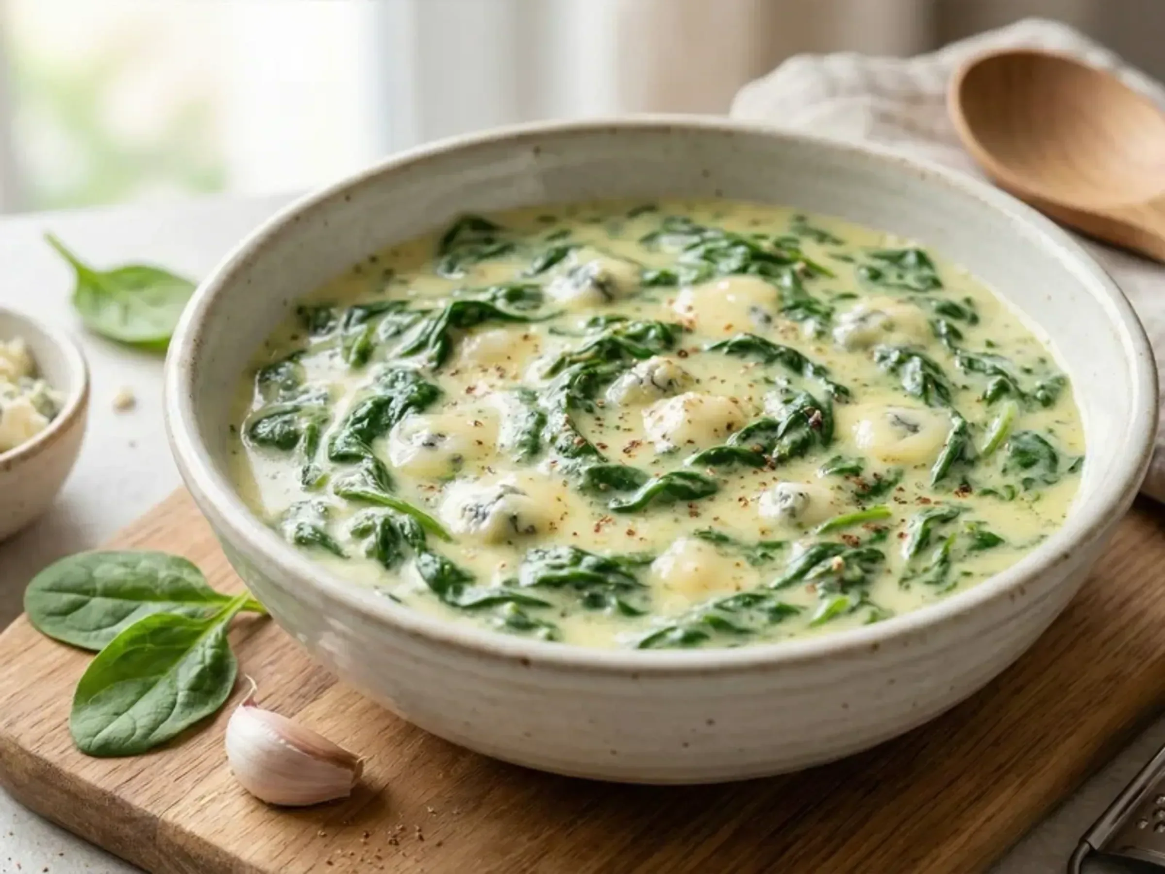 Spinat Gorgonzola Sauce